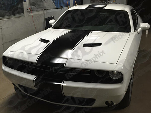 2015 & Up Dodge Challenger  Super Stripe Sticker Decal Kit
