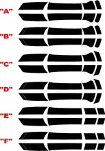 2010 Chevrolet Camaro Transformer 3 Style Rally Stripe Kit with lower grill Blackout 2