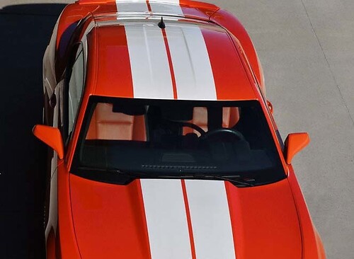 2010 & Up Chevrolet Camaro Pace Car Style Rally Stripe Kit
