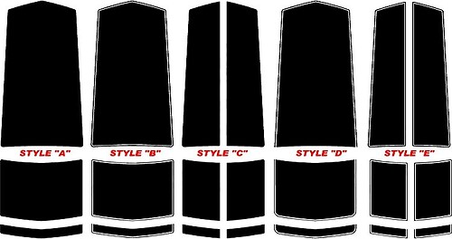 2010 & Up Chevrolet Camaro LS/LT/SS Center Hood & Trunk Combo Stripes