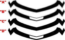 2010 - 2013 Chevrolet Camaro 68' Style Nose/ Fascia Accent Stripe 2