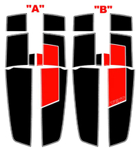 2010 & Up Chevrolet Camaro 45th Anniversary Style Rally Stripe Kit Vinyl Decals Stickers  2