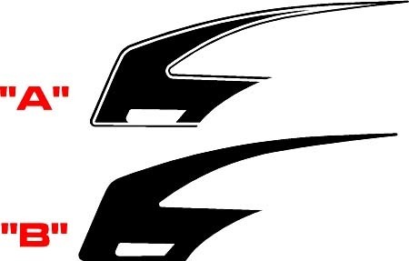 2010 - 2015 Chevrolet Camaro Dagger  Style Mid Body Hockey Stripe Kit