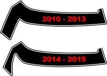 2010 - 2015 Chevrolet Camaro 1969 ZL-1 Style Fascia/Hood Accent Stripes 2