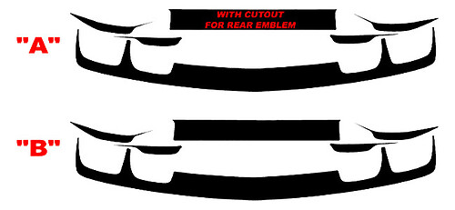 2010-2013 Chevrolet Camaro Rear Trunk and Fascia Blackout Vinyl Decals Stickers kit