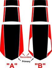 2010 & Up Chevrolet Camaro 50th Anniversary Style Rally Stripe Kit Vinyl Decals Stickers  2