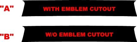 2016 & Up Chevrolet Camaro Rear Trunk Blackout Stickers Decals kit
