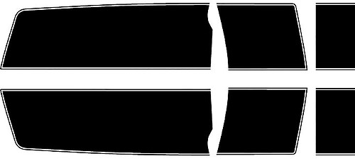 2010 Chevrolet Camaro Bumble Bee Style, Extended Length Rally Stripe kit Vinyl Decals Stickers
