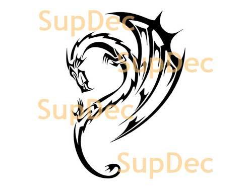 Dragon Vinyl Art Wall  Window Bathroom Sticker Decal #27