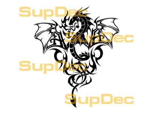 Dragon Vinyl Art Wall  Window Bathroom Sticker Decal #29