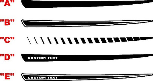 2015 & Up Charger Hood Spear Stripe Kits