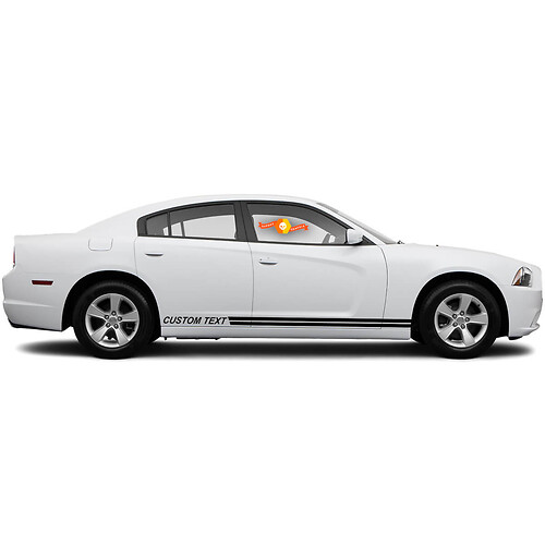 2011 - 2014 Charger Rally Style  Rocker Panel Stripe Kits