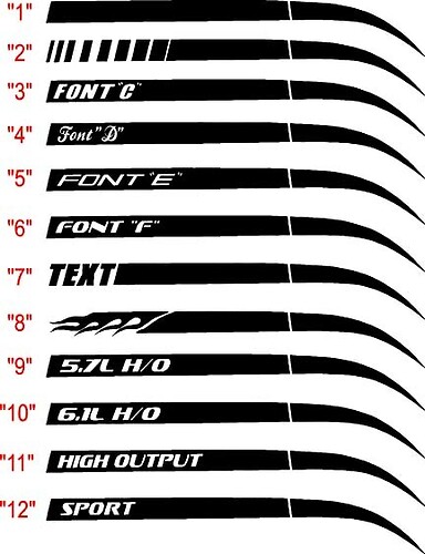 2006-2010 Charger Stinger Q.P. Stripe Kits