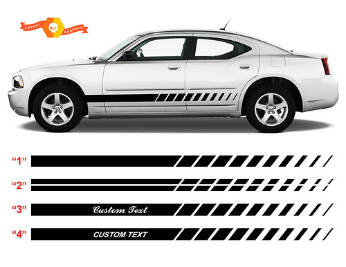 2006- 2010 Charger Rocker Panel Stripe Kits