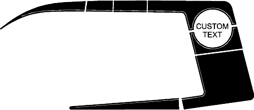 2006-2010 Charger 1970 Super Bee inspired Quarter Panel Stripe Kits