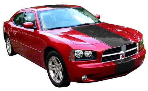 2006-2010 Charger Super Rally Stripe Kit Vinyl Decals Stickers 
