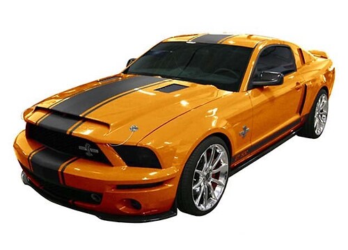 2005 & 2020 Ford Mustang Super Snake Style Rally Stripe Kit Vinyl Decals Stickers 