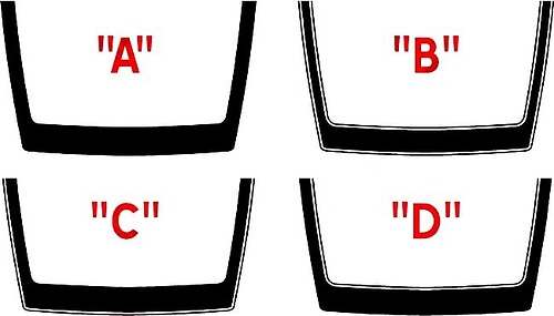 2015 - 2020 Ford Mustang Accent Hood Stripe Vinyl Decals Stickers 