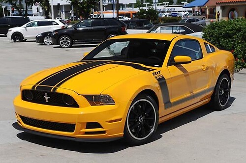 2013 Ford Mustang BOSS Hood & Stripe Kit Vinyl Decals Stickers
