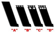 2013 Ford Mustang BOSS Hood & Stripe Kit Vinyl Decals Stickers
 2