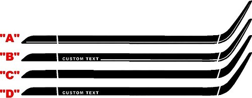 2010 - 2020 Ford Mustang Side Accent Stripes