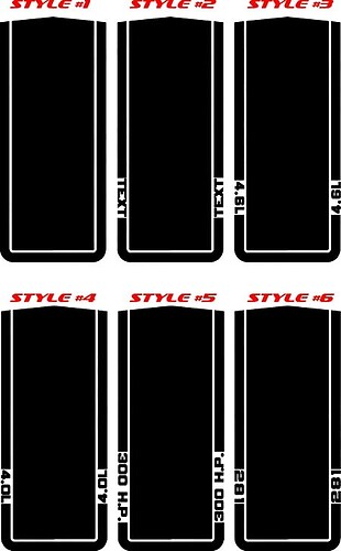 2010 & Up Ford Mustang Mach1 Hood Sticker Decal