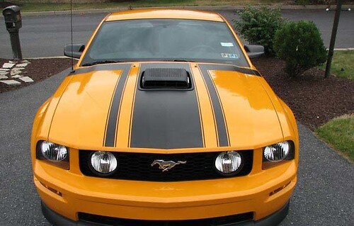 2005-2020 Up Ford Mustang BOSS Hood & Stripe Kit with Trunk Blackout included
