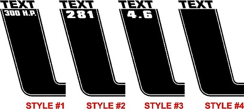 2005-2020 Ford Mustang BOSS Style Side Stripe Kit