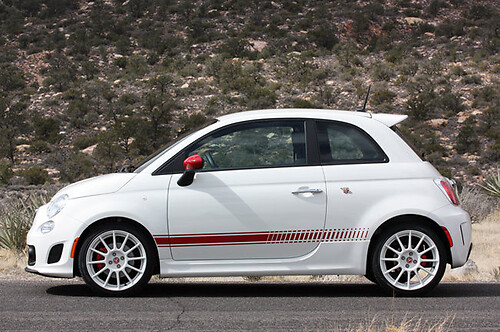 2007 & Up Fiat 500 2-Door Style Rocker Panel Stripes