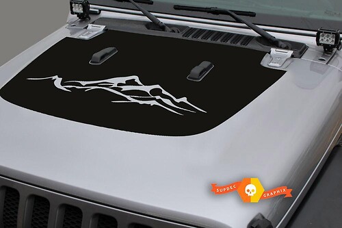 2018 & Up Jeep Wrangler JL Hood Sticker Decal