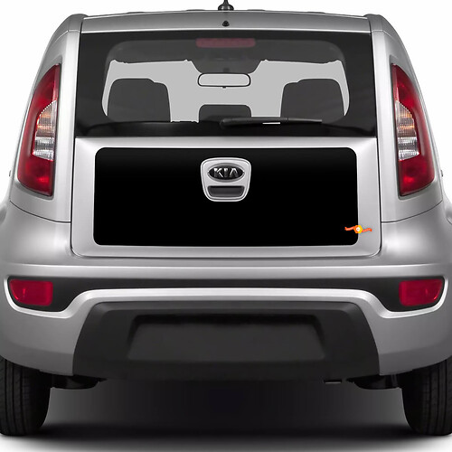 Rear Trunk Vinyl Wrap Decal Sticker for Kia Soul