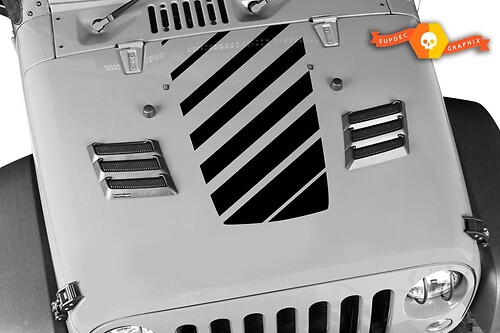 2018 & Up Jeep Wrangler JL Rubicon Hood Sticker Decal