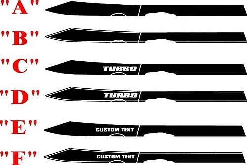 2013 & Up  Dodge Dart Full Upper Bodyline Stripe Kit