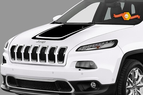 2017 & Up Jeep Compass Hood Sticker Decal