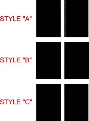 2013 & Up Dodge Dart Dual Rally Stripe Kit