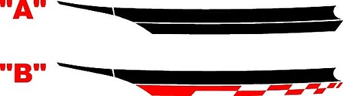 2013 & Up Dodge Dart Front  Fender Accent Stripes