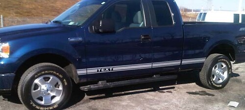 2009 & Up Ford F150 Rocker Panel Stripes
