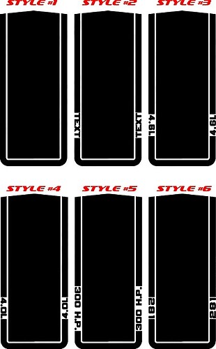 2005-2020 Ford Mustang Mach1 Hood Sticker Decal
