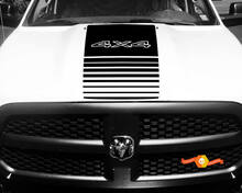 2009 - 2023 Dodge Ram Hood Stripes 4