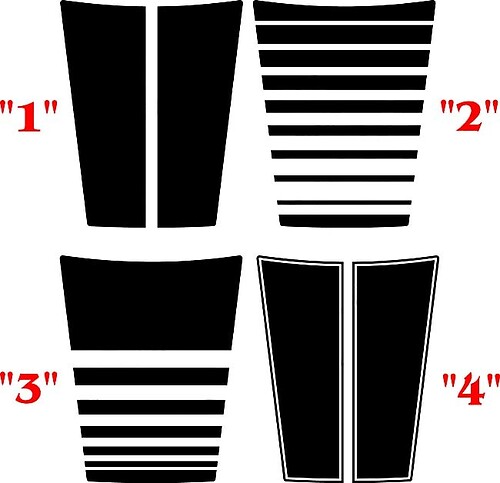 2002-2008 Dodge Ram Hood Stickers Decals