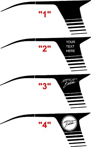 2008 & Up Dodge Avenger Super Bee Style  Quarter Panel Stripe Kits