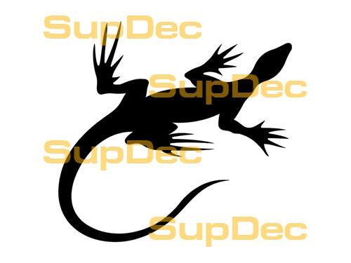 Gecko Lizard Vinyl Art Wall  Window Bathroom Sticker Decal #2