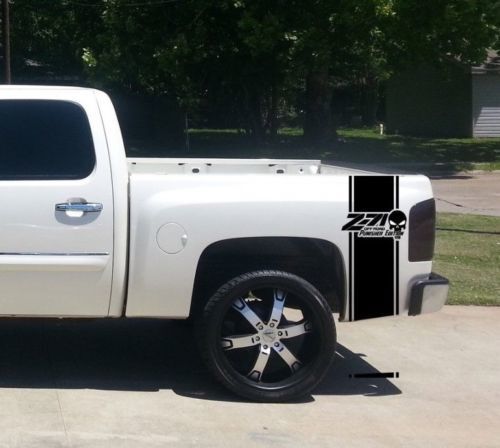 Chevrolet Z71 OFF ROAD Punisher Bed Stripe  Stickers Decals for CHEVY GMC Pickup Truck