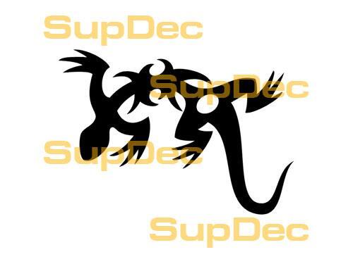 Gecko Lizard Vinyl Art Wall  Window Bathroom Sticker Decal #5