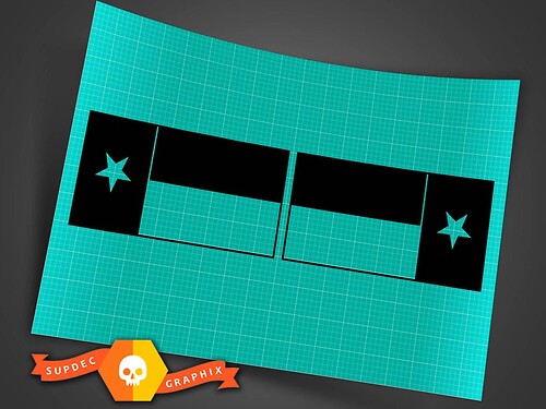 Jeep Wrangler military black Texas State flag reversed set charging