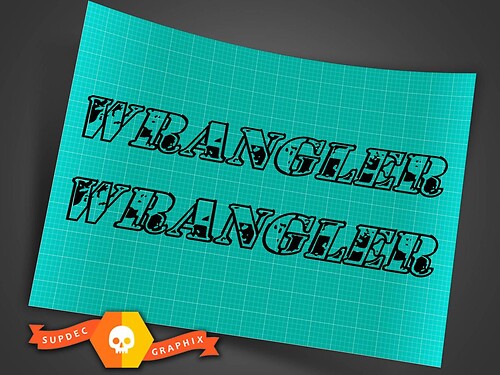 Jeep Wrangler Wrangler hood Stickers Decals camo font