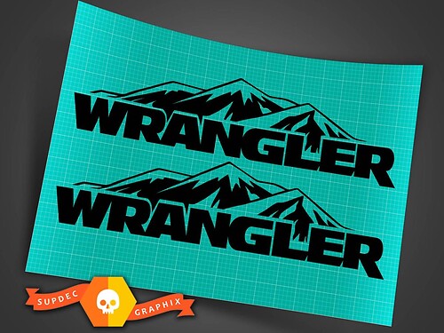 Jeep Wrangler ພາສາອັງກິດສະຫຼັບມືຖືກຕ້ອງການການຈັດການລົດ Stickers Decals
