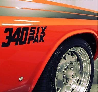 1950-2017 Dodge Mopar 340 Six Pak Viper Charger Hellcat Windshield Body Sticker Decal New 2PC Ram Hellcat Challenger