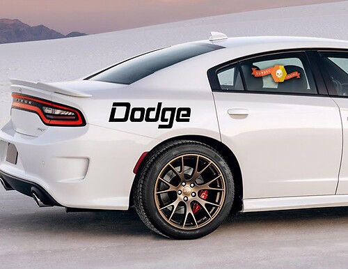 1950-2020 Dodge Mopar Viper Charger Hellcat Windshield Body Sticker Decal Ram Hellcat Challenger