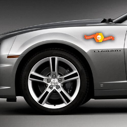 Chevrolet Camaro 2016-2018 ଵୀଲ୍ ସପୋକ୍ ଷ୍ଟିକର୍ ଡିକାଲ୍ସ ଫୋର 18